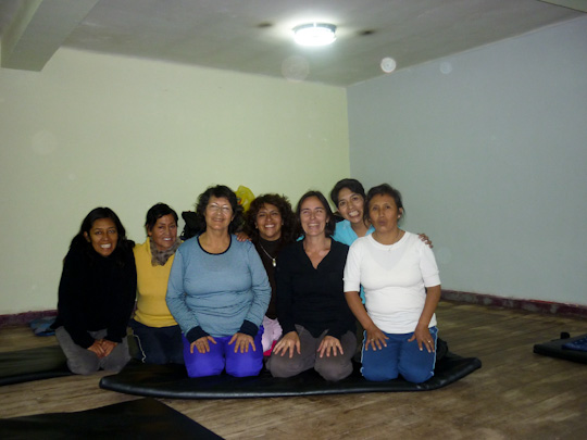 mission shiatsu perou beatrice bernard mai 2010 ; enseignement du shiatsu à Cusco